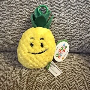 NWT Giggle Scape Pineapple Fruit Back-to-School  Bag Clip-On‎ NEW 6.5"
